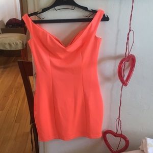 Neon bodycon dress